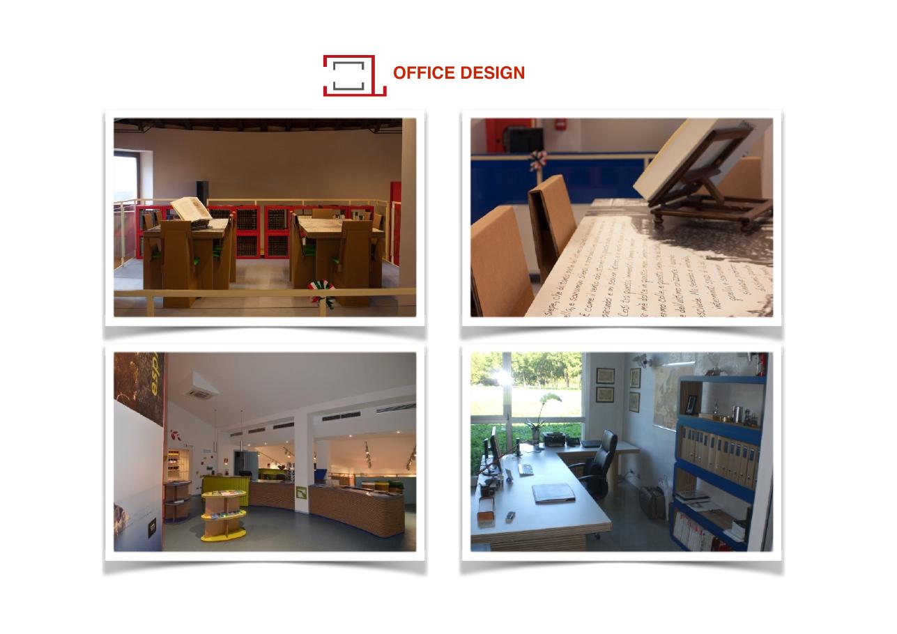 Office Design — bibliothèque & bureaux carton