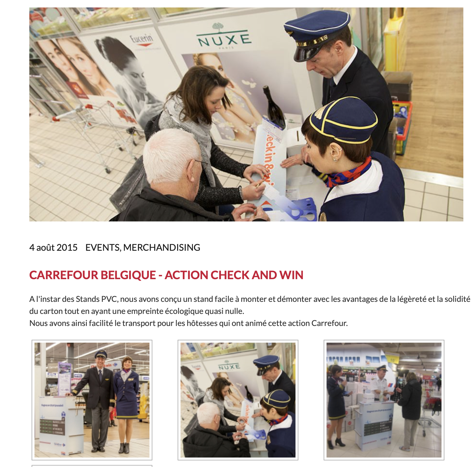 Carrefour Belgique — Action Check and Win